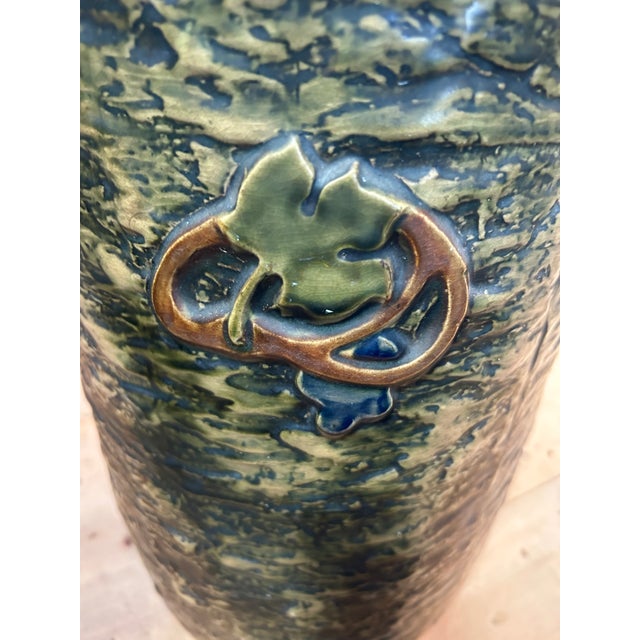 Arts & Crafts Arts & Crafts Style Ceramic Umbrella Stand For Sale - Image 3 of 9