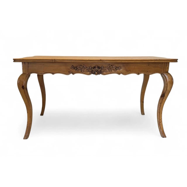French Country Vintage French Country Pine Desk by United House Wrecking For Sale - Image 3 of 18