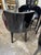 This is a like new set of four dining or game table chairs from Alden Parkes, now Alden Home. High gloss black lacquer...