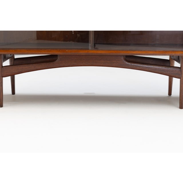 Brown Vintage Bookcase in Teak from Dalescraft, 1960s For Sale - Image 8 of 9