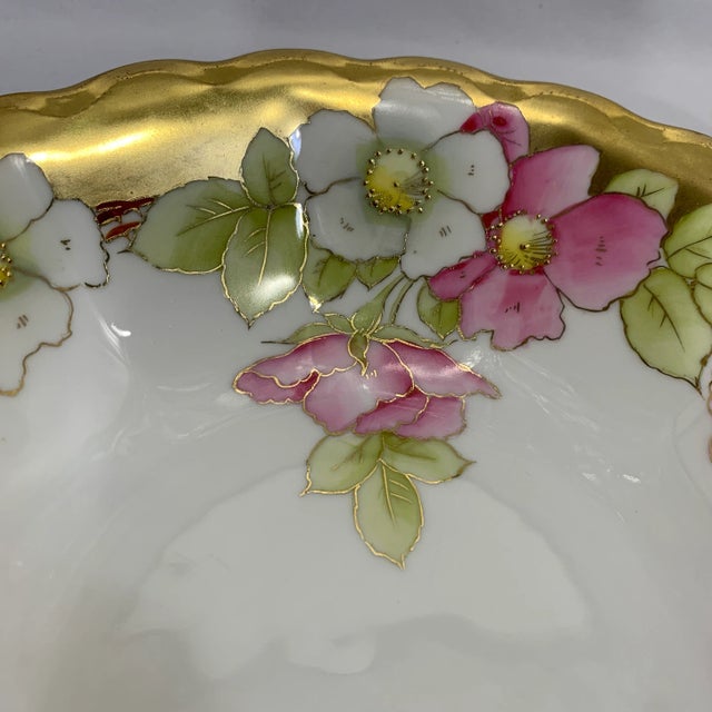 Gold Flourished Bavarian Bowl For Sale - Image 4 of 8