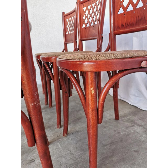 Vintage Italian Bistro Chairs, 1980s, Set of 6 For Sale - Image 16 of 18