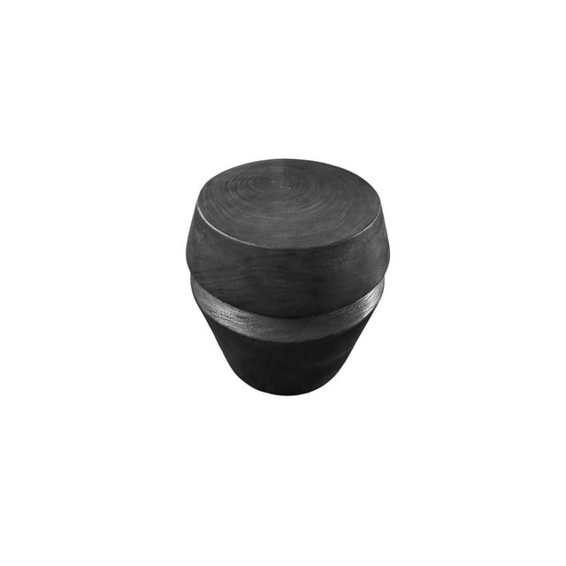 Sculptural Mango Wood Side Table, Burnt Finish Modern Organic For Sale - Image 6 of 6