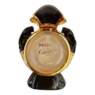 1990's Art Deco Style Panthère De Cartier Perfume Bottle and Case, Paris For Sale