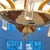 1970s EPIC 1970’s Seguso Murano chandelier designed by Franco Luce // 48” diameter and three-tiers of hand-blown glass leaves on gold-plate frame For Sale - Image 5 of 9