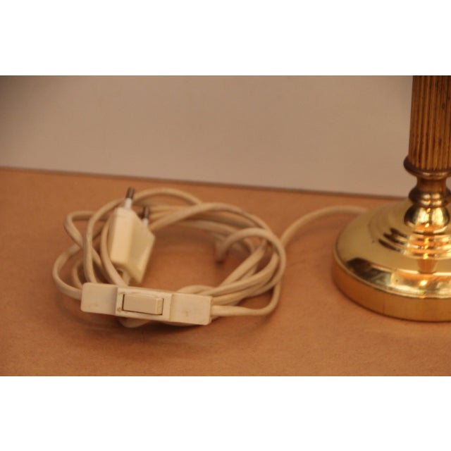 Minimalist Gilt Table Lamps, 1970s, Set of 2 For Sale - Image 11 of 16