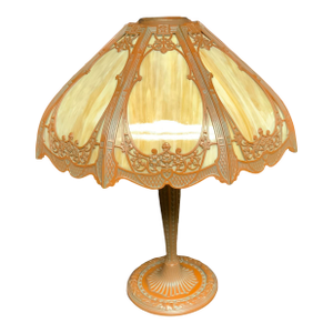 Circa 1920’s Edward Miller Glass Panel Lamp