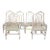 Vintage Cathedral Rattan Upholstered Dining Chairs - Set of 6 For Sale