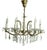 Maria Theresia Chandelier in Brass and Crystal from Palwa, 1960s For Sale