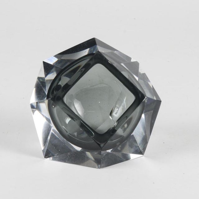 Glass Murano Glass Ashtray by Flavio Poli, 1960s For Sale - Image 7 of 10