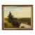 "River View Scenic Landscape" Contemporary Reproduction Print on Canvas, Framed 16x13 For Sale