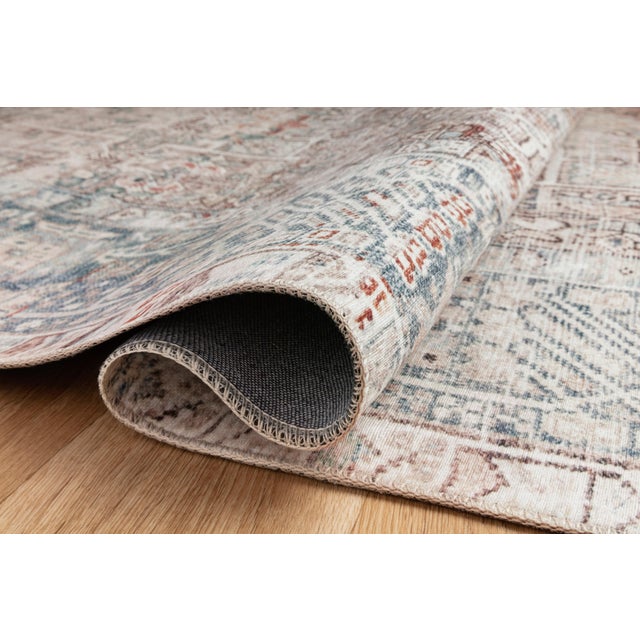 Traditional Chris Loves Julia x Loloi Jules Natural / Ocean 2'-6" x 9'-6" Runner Rug For Sale - Image 3 of 5