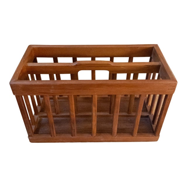 1970s Danish Teak Magazine Rack From Goodwood For Sale