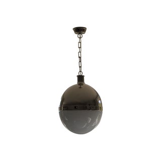 Extra Large Polished Nickel Hicks Pendant For Sale