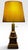 Antique Victorian Converted Brass Column Lamp on Wood Base With 1786 Plaque For Sale - Image 14 of 17