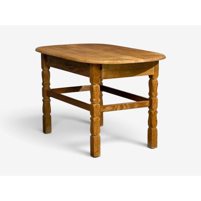 Mid-Century Modern Henning Kjaernulf Style, Side Table, Oak, Denmark, 1970s For Sale - Image 3 of 11