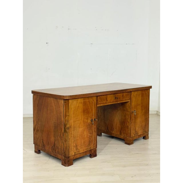 Art Deco Desk in Wood For Sale - Image 6 of 11