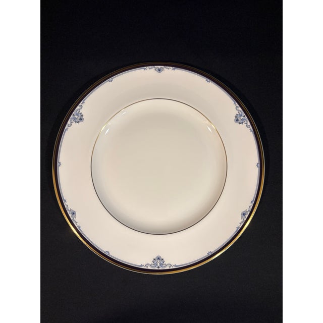 This set of vintage Royal Doulton bone china is in the versatile Princeton pattern. The dishes feature a delicate blue...