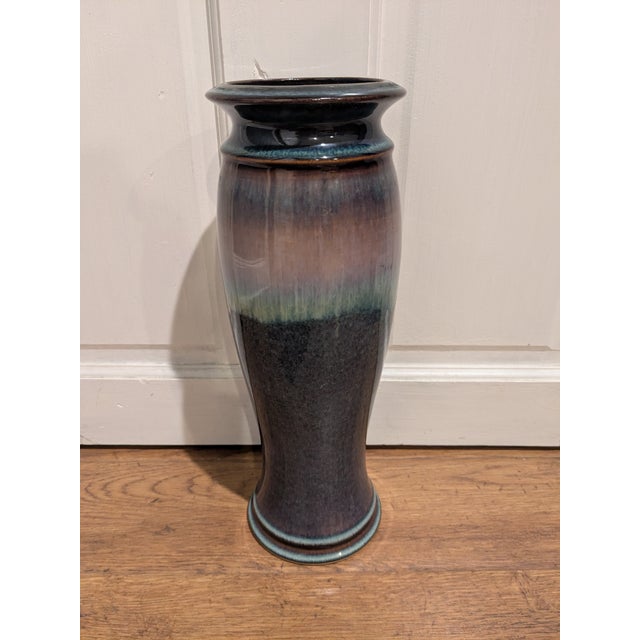 Ceramic 1980s Bill Campbell Signed Pottery Vase For Sale - Image 7 of 8