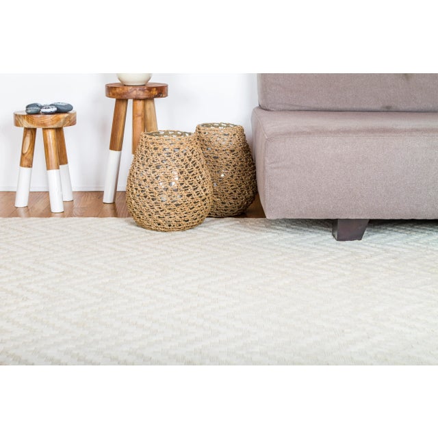 Textile Exquisite Rugs Sutton Hand loom Wool Linen Rug-12'x15' For Sale - Image 7 of 11