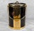Mid-Century Modern Vintage Hollywood Regency Gold & Black Mirrored Ice Bucket by Larry Laslo For Sale - Image 3 of 10