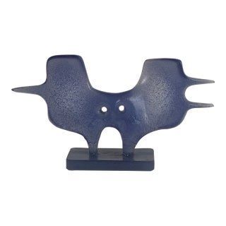 Victor Roman for Daum Limited Edition Pate De Verre Chimère Glass Sculpture Circa 1970, Le 28/200 For Sale