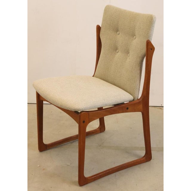 Brown Vintage Chairs in Fabric and Rattan, Set of 4 For Sale - Image 8 of 16