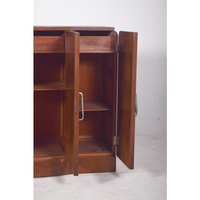 Wood Vintage Portuguese Four-Door Sideboard, 1920 For Sale - Image 7 of 10