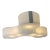 1980s Amoeba Shaped All Glass Flush Mount in the Style of Artemide For Sale