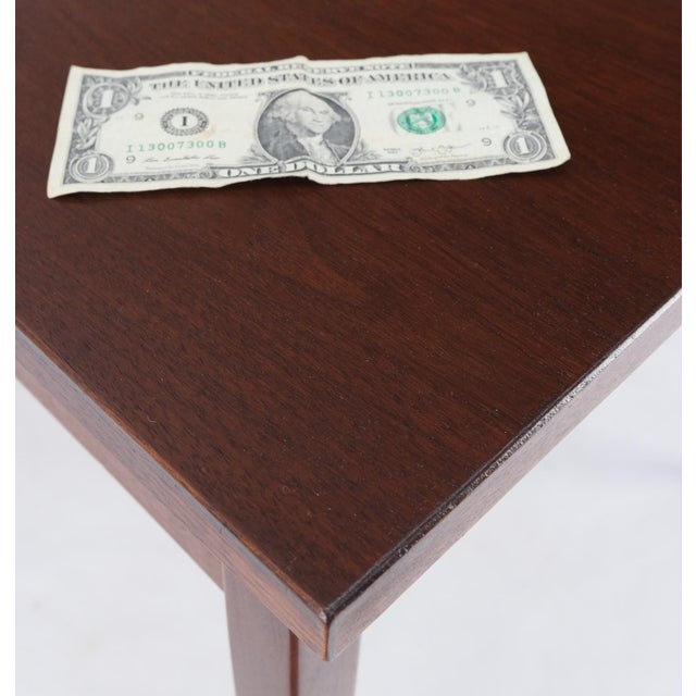 Knoll Risom One Drawer Oiled Walnut Tapered Legs End Side Table Stand Decor Mint For Sale - Image 15 of 16