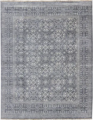 Keivan Woven Arts, In-Bam-59077 Gray Khotan Rug-7'11" X 9'10"