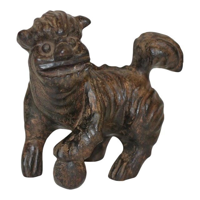 19th Century Foo Dog Whole Root Rustic Country Folk Art For Sale