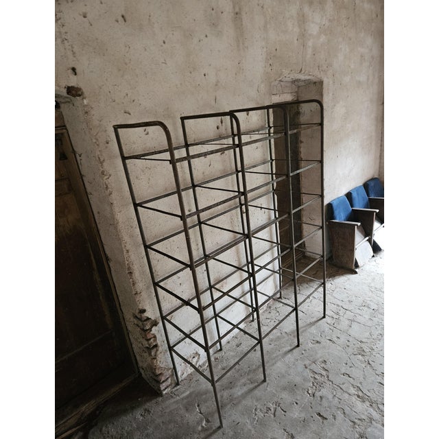 Black Vintage Art Deco Industrial Rack, 1930s For Sale - Image 8 of 8