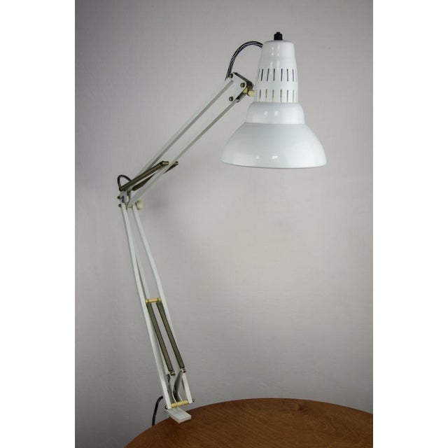 White Adjustable Achitect Table Lamp, 1970s For Sale - Image 14 of 14