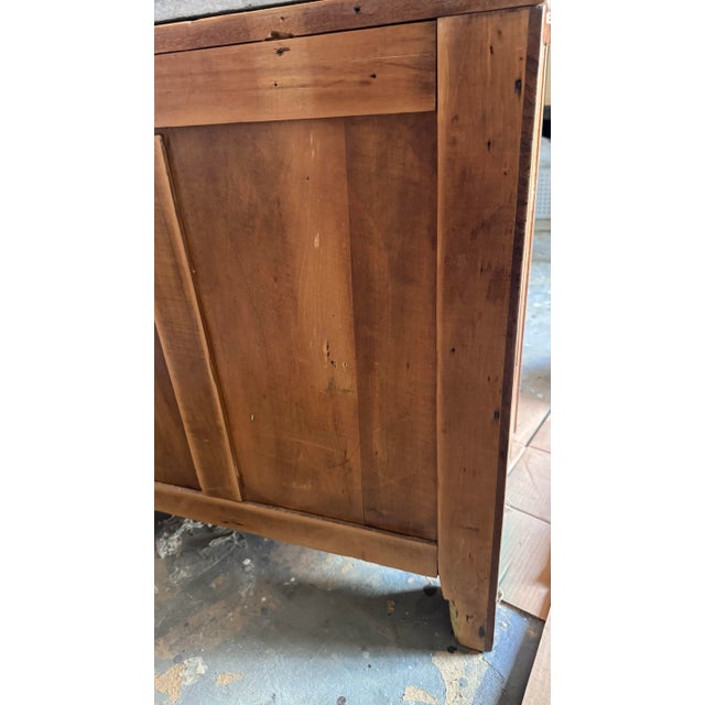 Antique Oak Dresser With Marble Top For Sale - Image 4 of 12