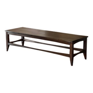 Mid 20th Century Scandinavian Dark Walnut Coffee Table - Refinished For Sale