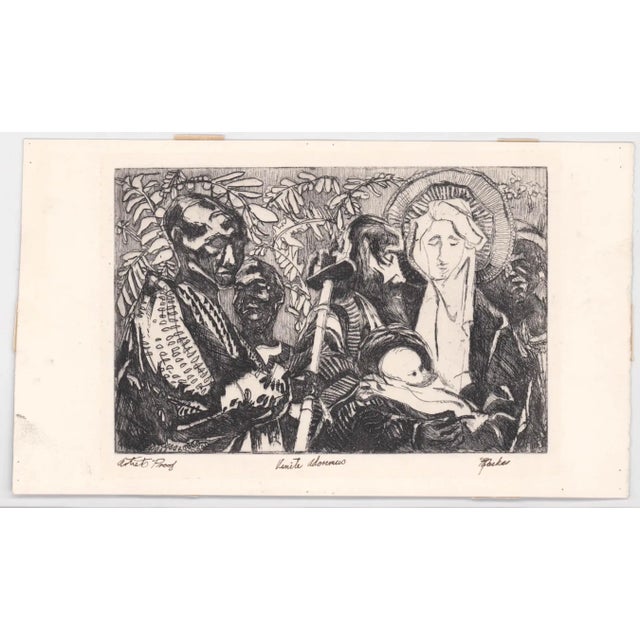 "Venite Adoremus," signed illegibly and titled.