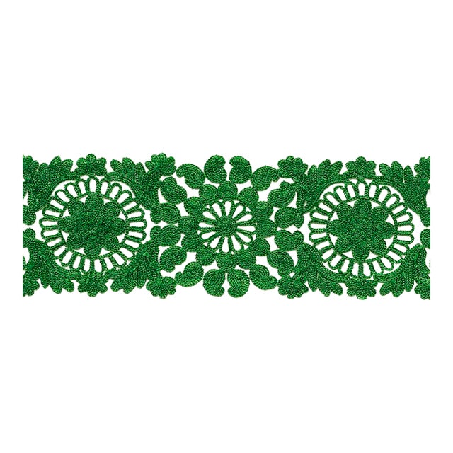 Sample - Schumacher Joelle Tape in Green For Sale