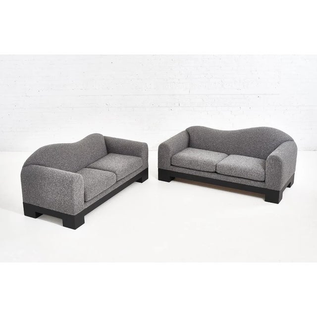 1980s Pair of Postmodern Sofas by Directional Furniture, 1980 For Sale - Image 5 of 9