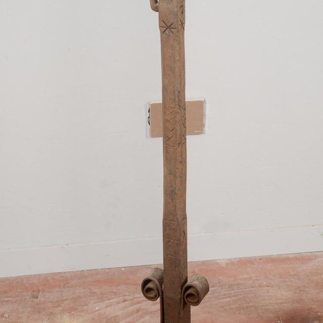 Large Wrought Iron Pedestals for Warming Dishes, Set of 2 For Sale - Image 11 of 18