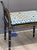 This English Regency period window bench features original black and gilt-painted surface with cane seat and ends, framed...