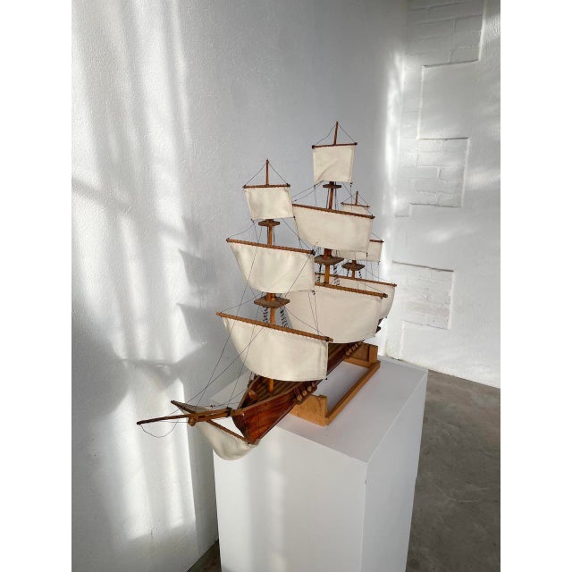 Vintage Model Boat, 1970 For Sale - Image 15 of 18