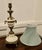 A Pair of White Marble and Ormolu Classical Greek Style Table Lamp These are heavy little lamps made in solid marble with...