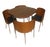 Vintage Fusion Dining Set by Sandra Kragnert for Ikea, 1999, Set of 5 For Sale