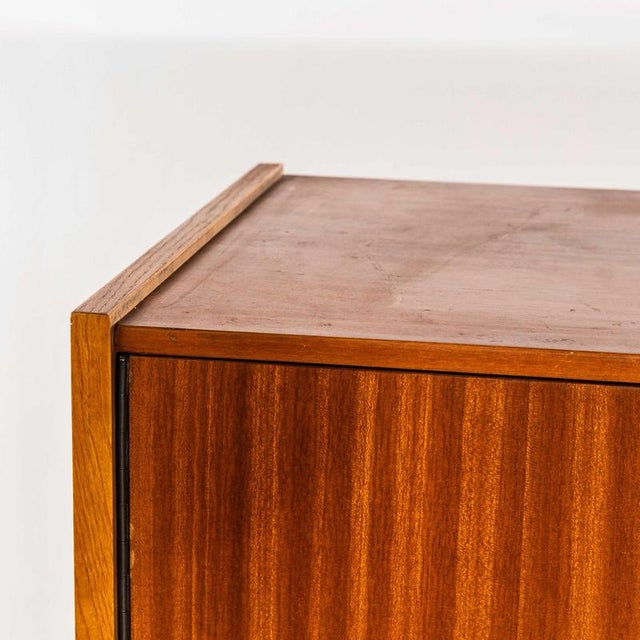 Mid-Century Sapele Shelved Cupboard with Pin Legs, 1960s For Sale - Image 3 of 10