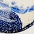 Large Hand-Painted Blue and White Porcelain Charger Bowl, Chinese Export Style, 16" For Sale - Image 9 of 11