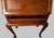 Vintage 1960s Chinese Queen Anne Rosewood Drop Front Secretary Desk W Stool For Sale - Image 9 of 13