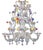 Vintage Murano Glass Chandelier, 1950s For Sale