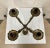 Vintage Bronze Rococo Style Candelabra on Marble Stand For Sale - Image 10 of 12