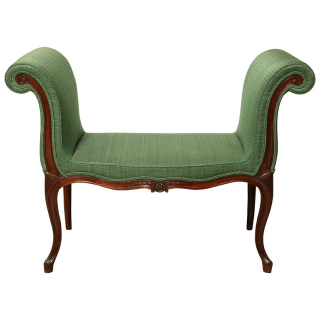 George III Mahogany Window Bench For Sale - Image 9 of 9